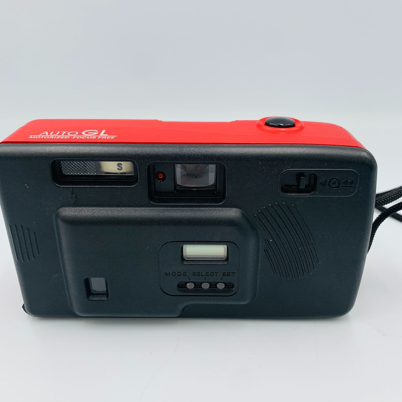 ジャンク品】フィルムカメラ CHINON AUTO GL 赤操作簡単 自動35ミリ
