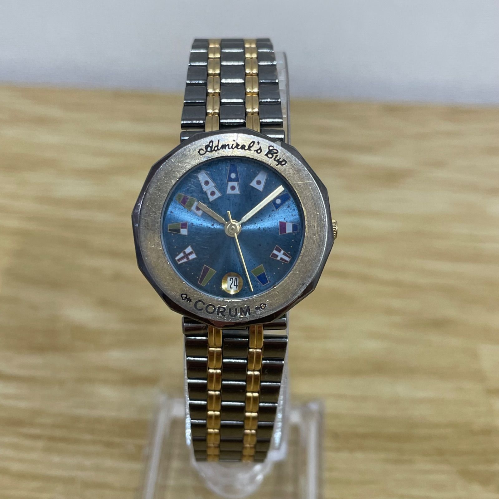 ■コルム CORUM アドミラルズカップ レディース 電池交換済み A26-2166
