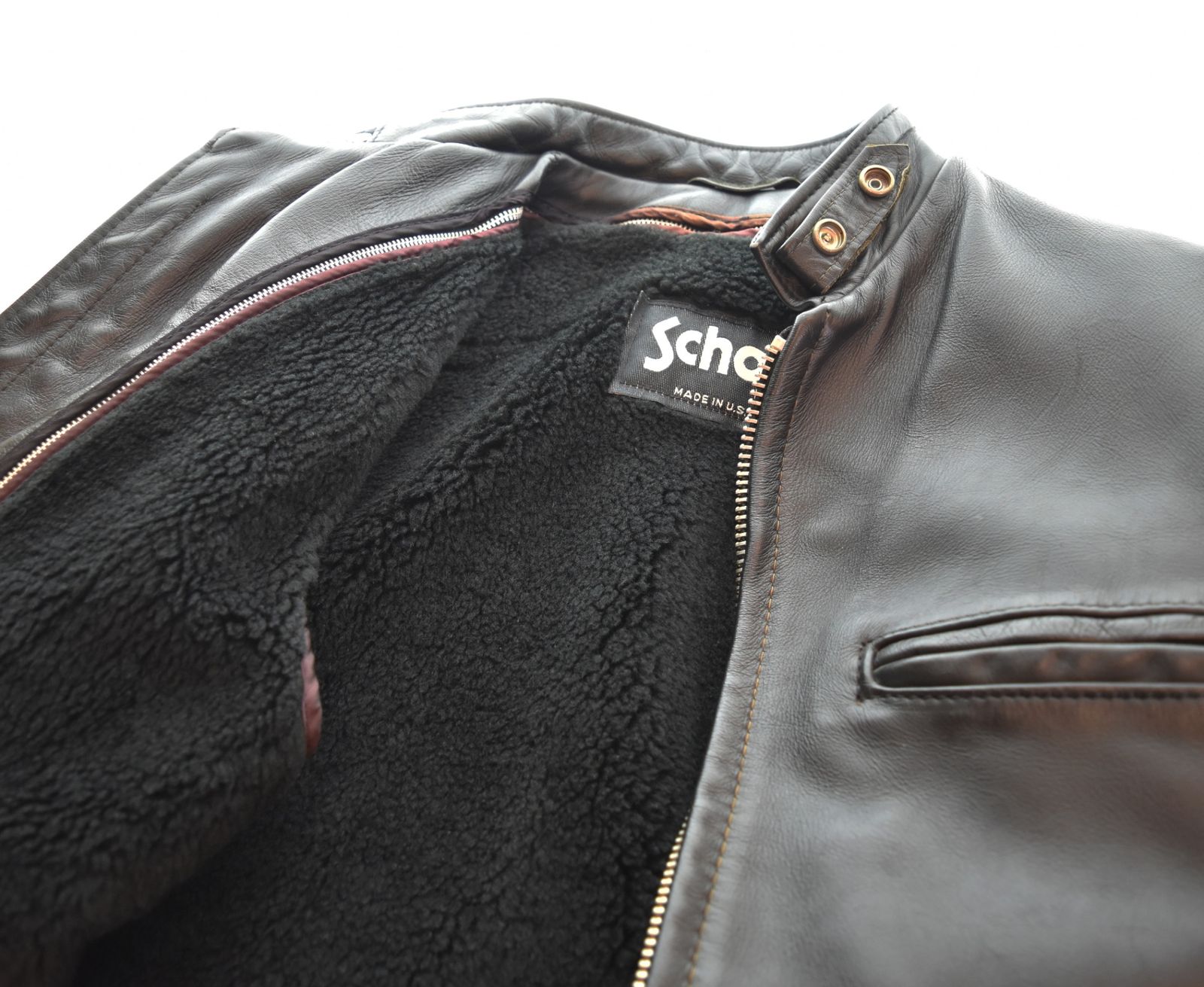 ショット SCHOTT 641 スタンドカラーシングルライダースジャケット