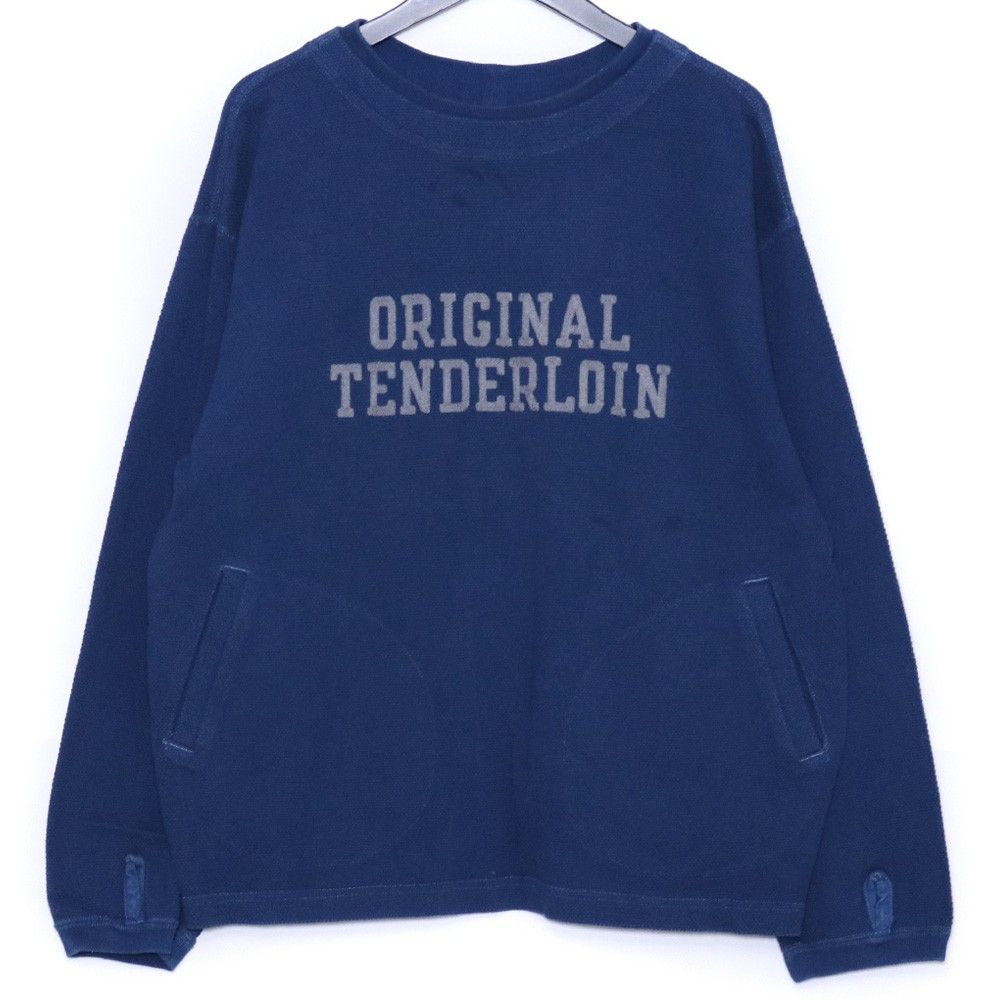 美品！tenderloin moss stich coat TENDERLOIN MOSS STITCH SWEAT Sサイズ ブルー - メルカリ