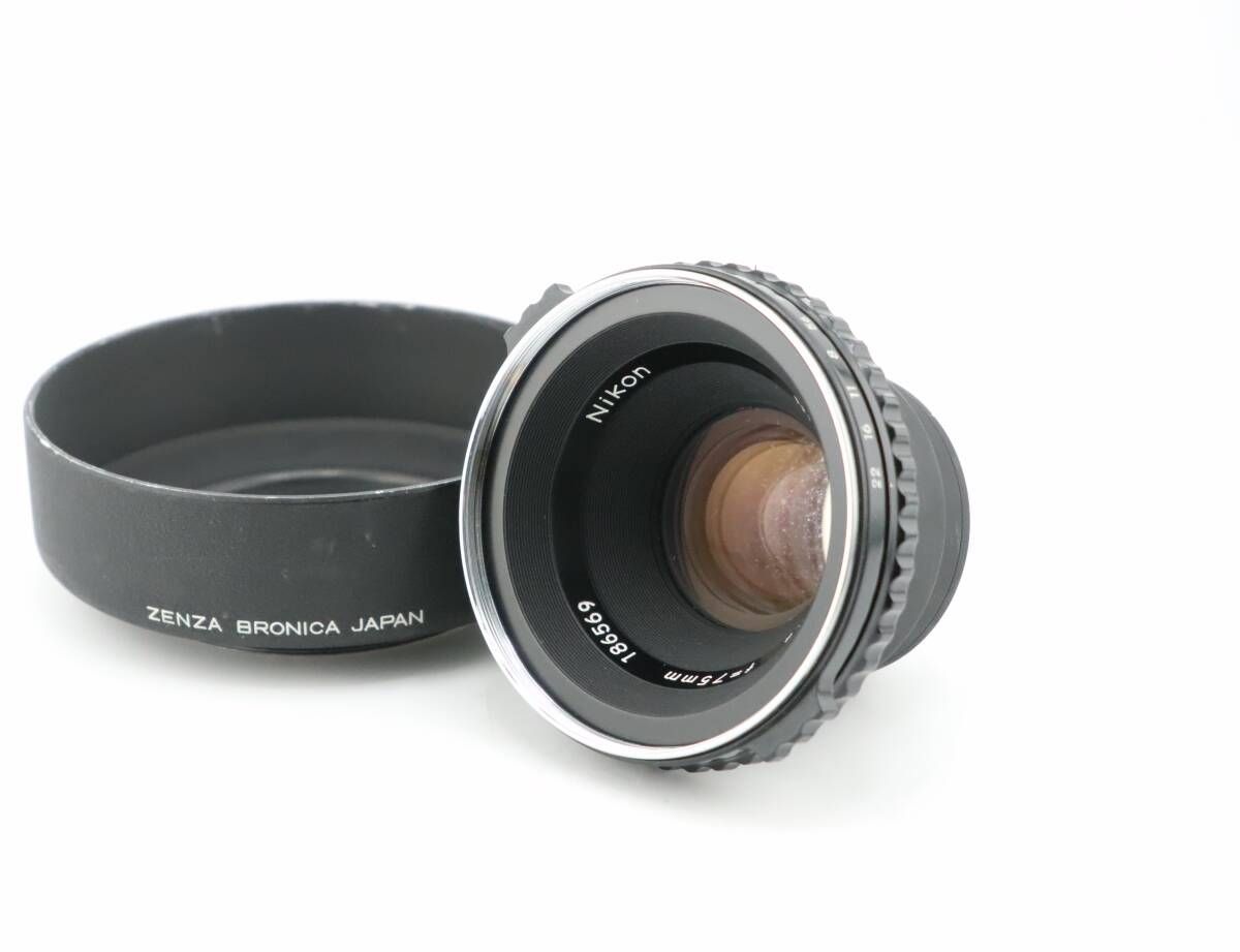 ★ゼンザブロニカ ZENZA BRONICA NIKKOR-P 75mm F2.8 S2.EC★　I0752＃5344