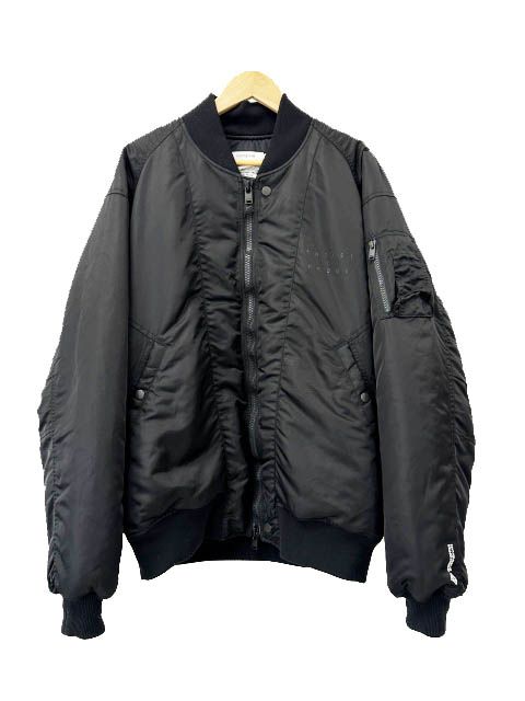 ノンネイティブ nonnative ×fragment design フラグメント ×ARTIST PROOF アーティストプルーフ 25AW TROOPER PUFF BLOUSON トルーパー パフ ブルゾン MA-1 XL 黒ブラック 260712