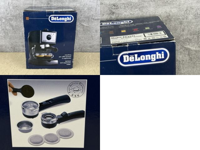 未使用 デロンギ エスプレッソカプチーノメーカー ブラック Delonghi