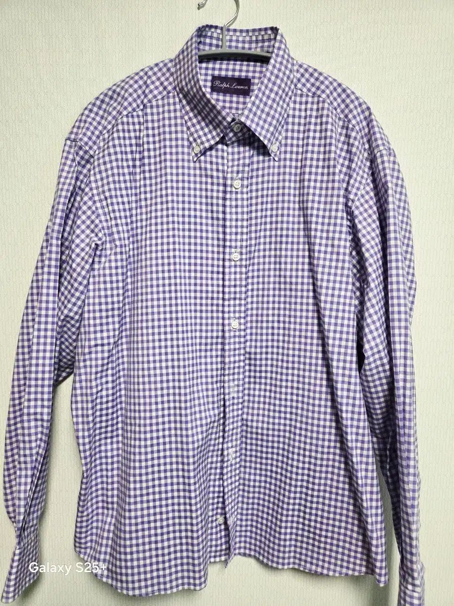 ポロラルフローレン CHECK シャツ パープル