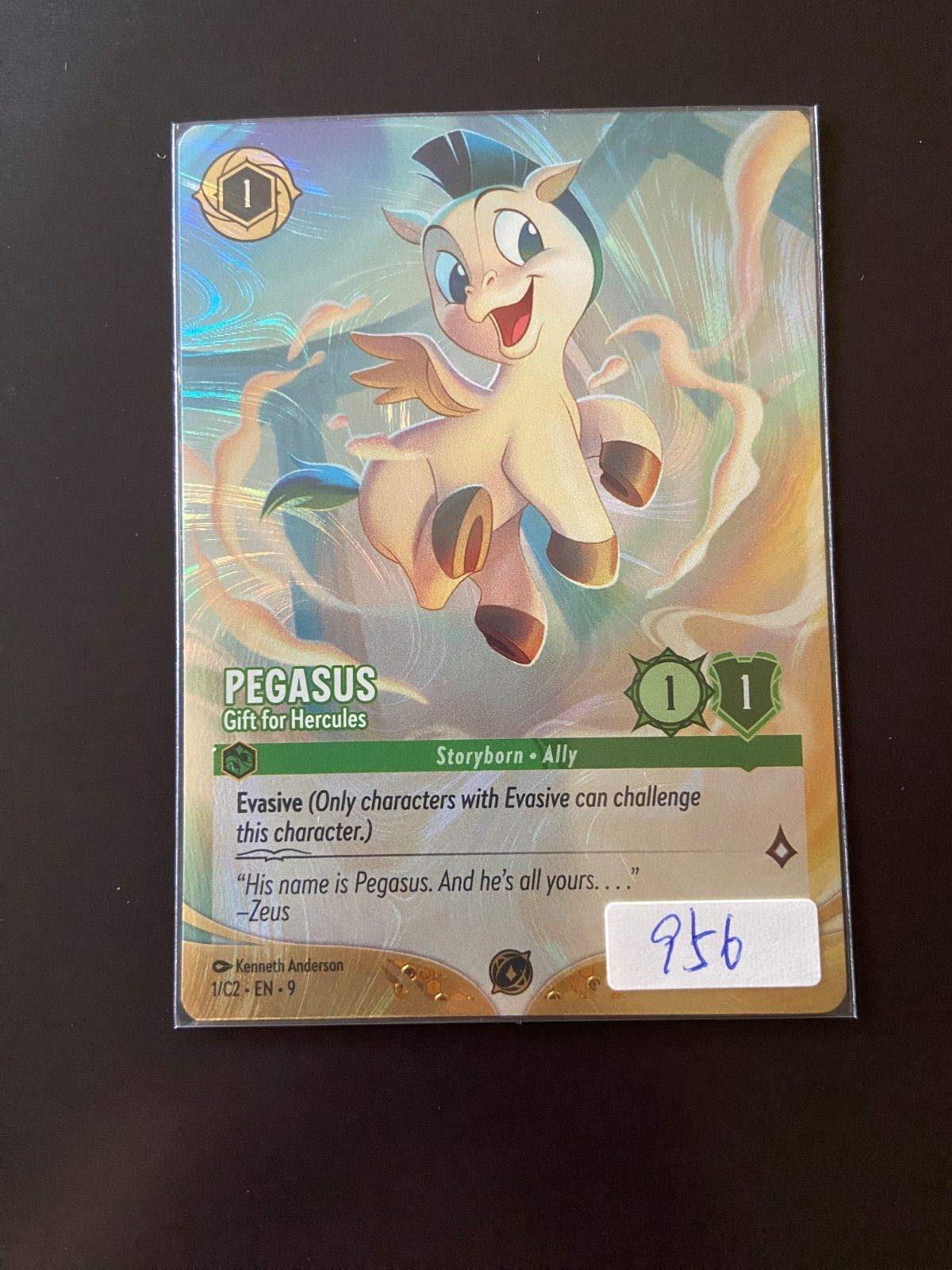 Disney Lorcana Pegasus - Gift for Hercules【foil】【英語版】 ペガサス