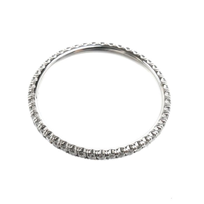 CARTIER カルティエ K18WG ホワイトゴールド フルエタニティ リング