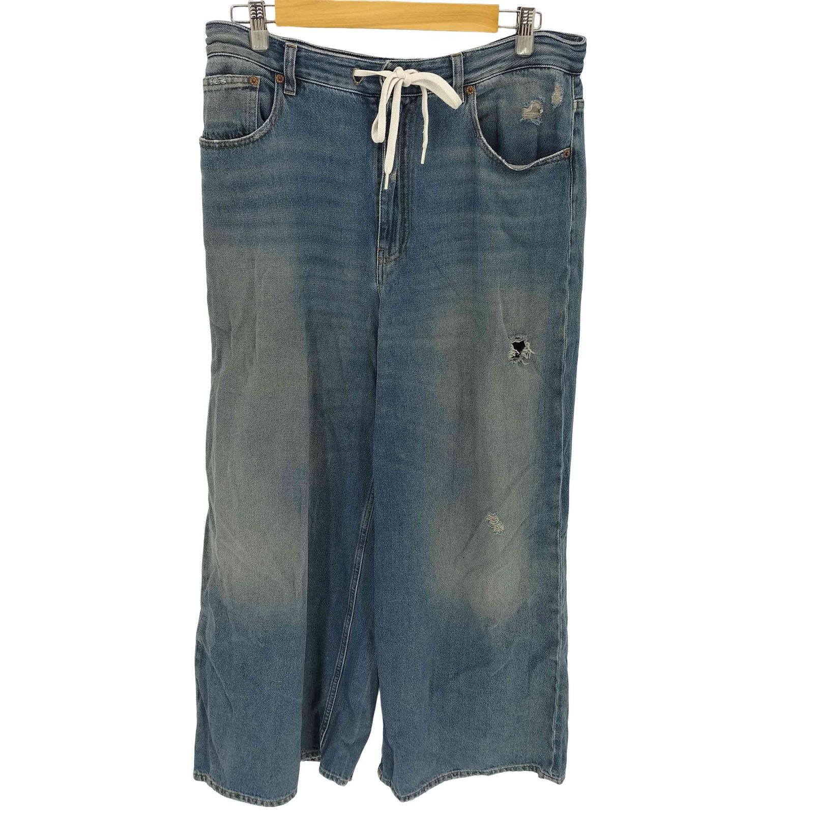 エムエムシックスメゾンマルジェラ MM6 Maison Margiela 25SS ドローストリング バギージーンズ レディース 30