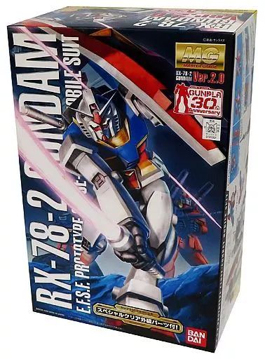【中古】プラモデル 1/100 MG RX-78-2ガンダム Ver2.0 スペシャルクリア外装パーツ付き 「機動戦士ガンダム」 ガンプラ30周年記念特別企画 [0161557] 6,975円