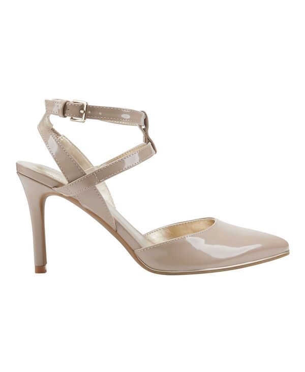 バンドリーノ レディース シューズ パンプス アンクル Bandolino Womens Dradellankle Strapointy Toe Dress Pumps Beige Patent ベー