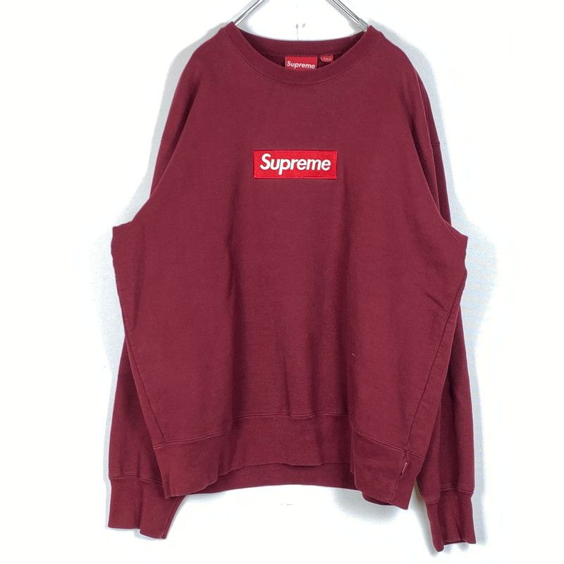 【中古品】 SUPREME シュプリーム 22AW BOXLOGO CREW NECK 2022年秋冬 ボックスロゴ クルーネック 長袖 トップス トレーナー 【149-260712-sa-12-tei】