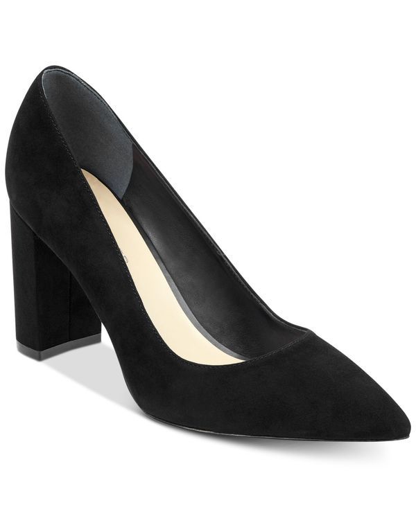 マークフィッシャー レディース シューズ パンプス ヒール Marc Fisher Womens Viviene SlipOn Block Heel Dress Pumps Black Suede ブ