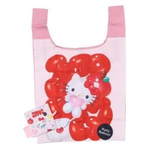 【新品・5営業日で発送】丸眞 サンリオ ハローキティ ぷっくりバルーン／ハローキティ エコバッグ 折り畳みバッグ (3825029700)【入数:5】