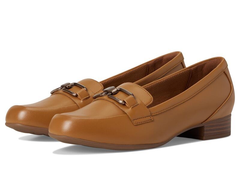 クラークス レディース シューズ スリッポン・ローファー Clarks Juliet Echo Tan Leather タン