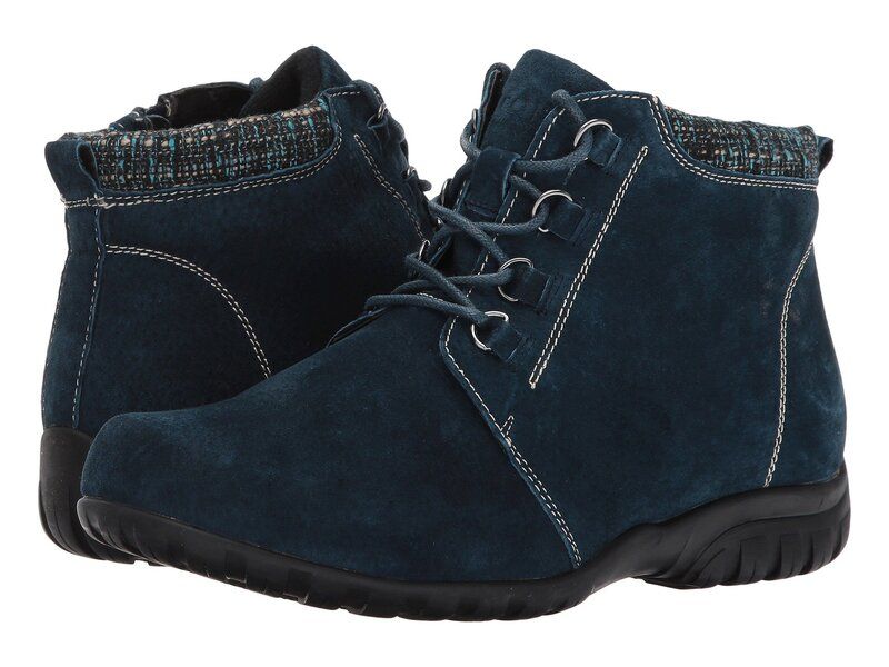 プロペット レディース シューズ ブーツ・レインブーツ Propet Delaney Navy Suede ネイビー