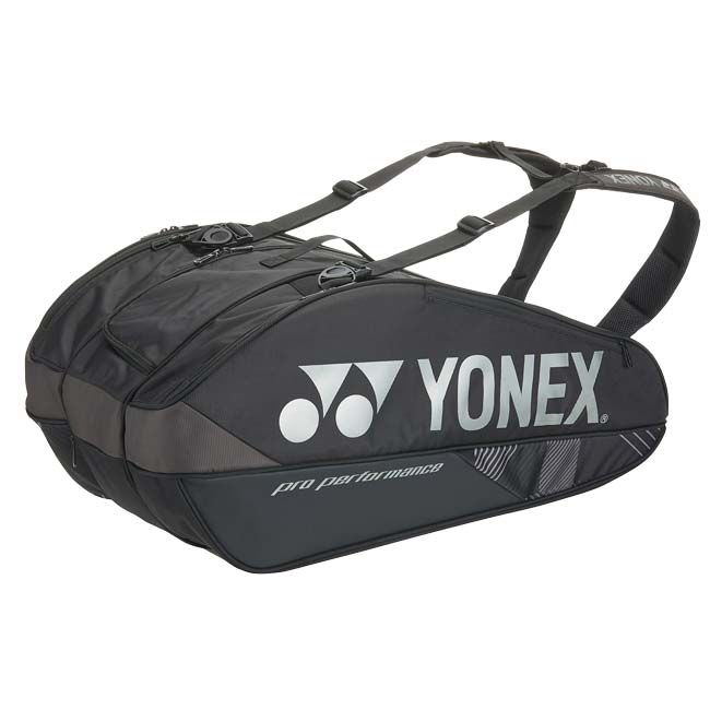 YONEX バドミントンバッグ ブラック 約70cm 9本収納】ヨネックス(YONEX) PROシリーズ ラケットバッグ9 スカッシュ
