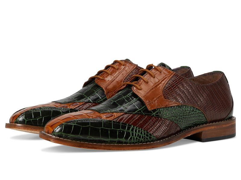 ステイシーアダムス メンズ シューズ オックスフォード レース Stacy Adams Tristano Bike Toe LaceUp Green Multi グリーン