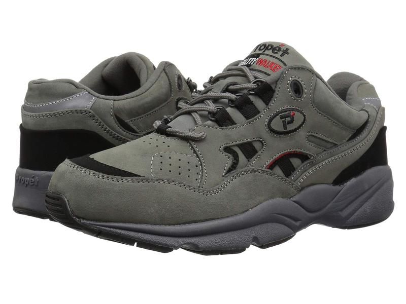 プロペット メンズ シューズ スニーカー Propet Stability Walker MedicareHCPCS Code A5500 Diabetic Shoe GreyBlack Nubu ブ