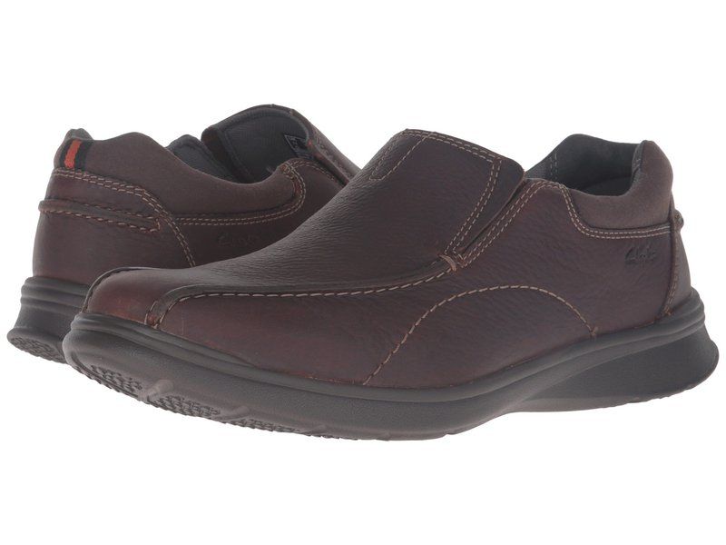 クラークス メンズ シューズ スリッポン・ローファー Clarks Cotrell Step Brown Oily Leat ブラウン