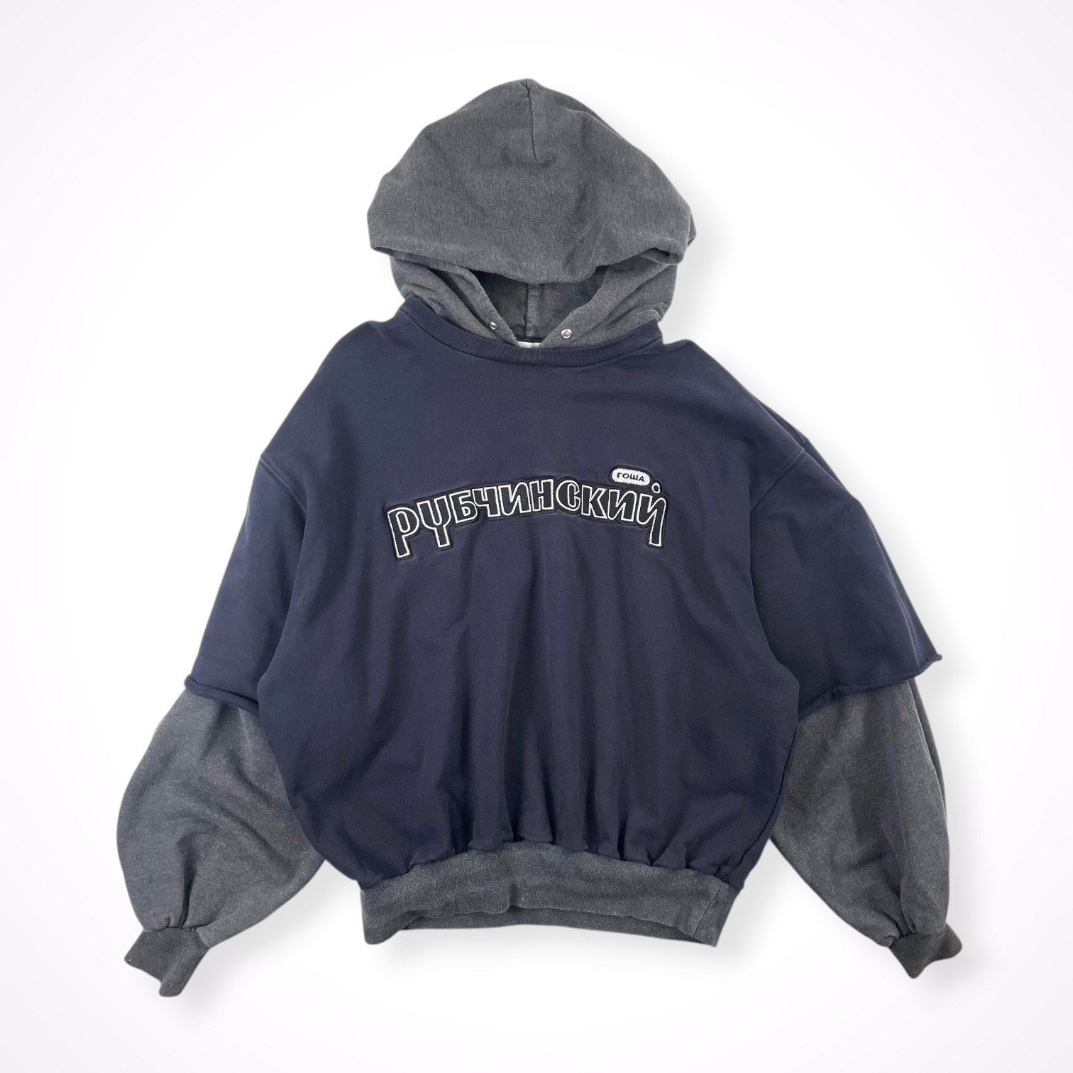 Gosha Rubchinskiy / COMBO HOODED SWEATSHIRT 18SS SIZE:M - メルカリ