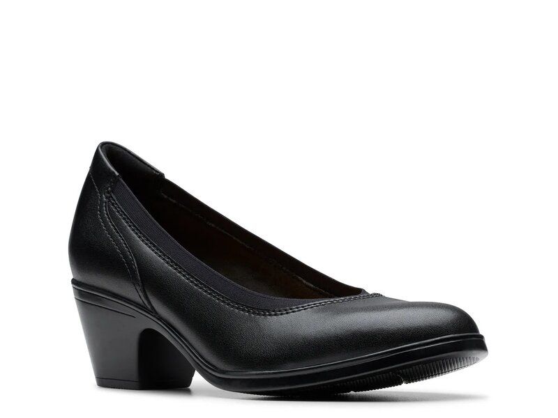 クラークス レディース シューズ パンプス Clarks Emily Edyth Pump Black Leather ブラック