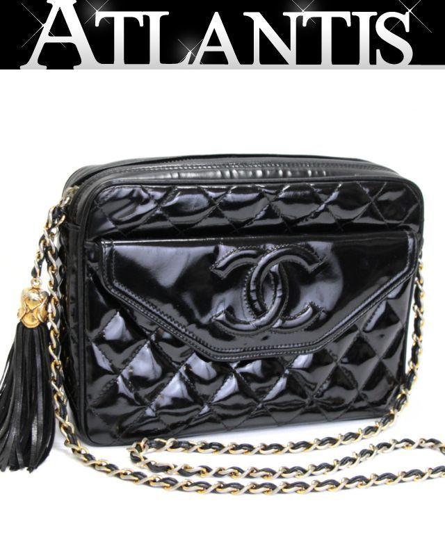 シャネル CHANEL マトラッセ フリンジ ココマーク チェーンショルダー