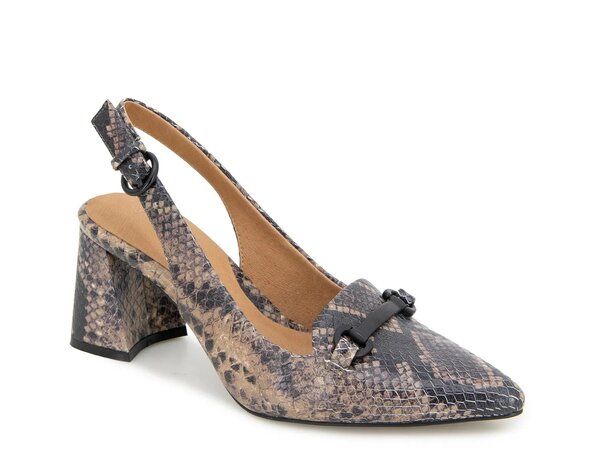 ケネスコール レディース シューズ パンプス Gentle Souls by Kenneth Cole Dionne Pump GreyBeige Snake Print Leather グレー