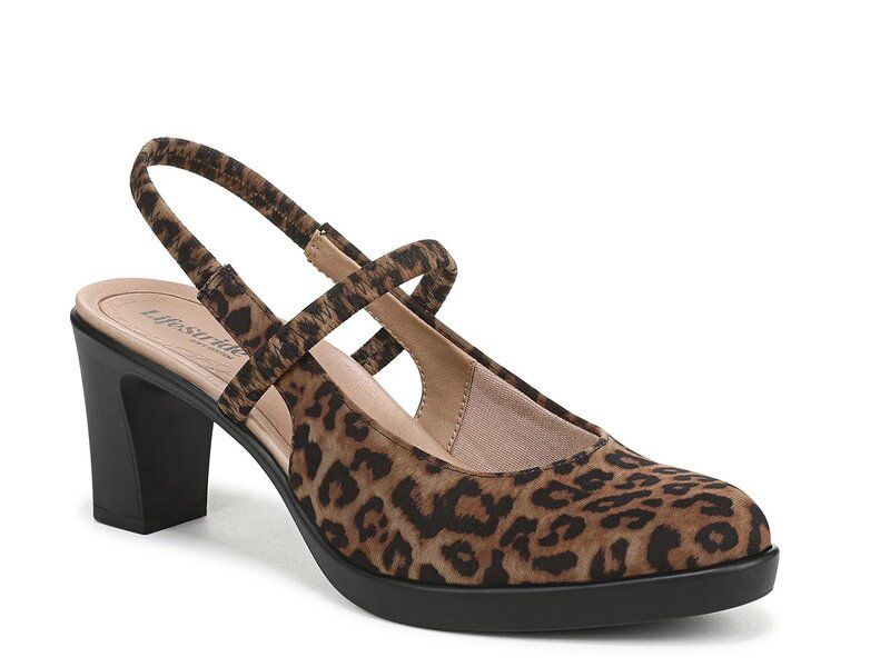 ライフストライド レディース シューズ パンプス LifeStride Evoke Pump Brown Leopard Print ブラウン