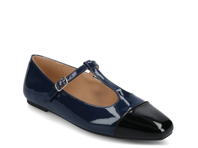 ジャーニー レディース シューズ パンプス Journee Theah Mary Jane Flat Navy ネイビー
