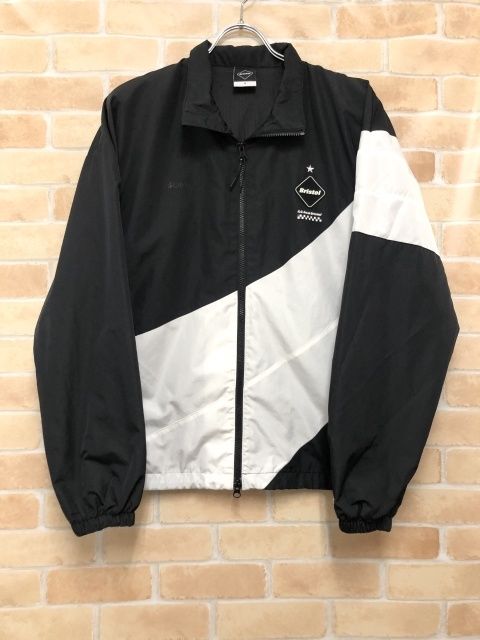 【中古】 F.C.Real Bristol エフシーレアルブリストル STREAM LINE STAND COLLAR BLOUSON FCRB-190032 ブラック×ホワイト S 111450857