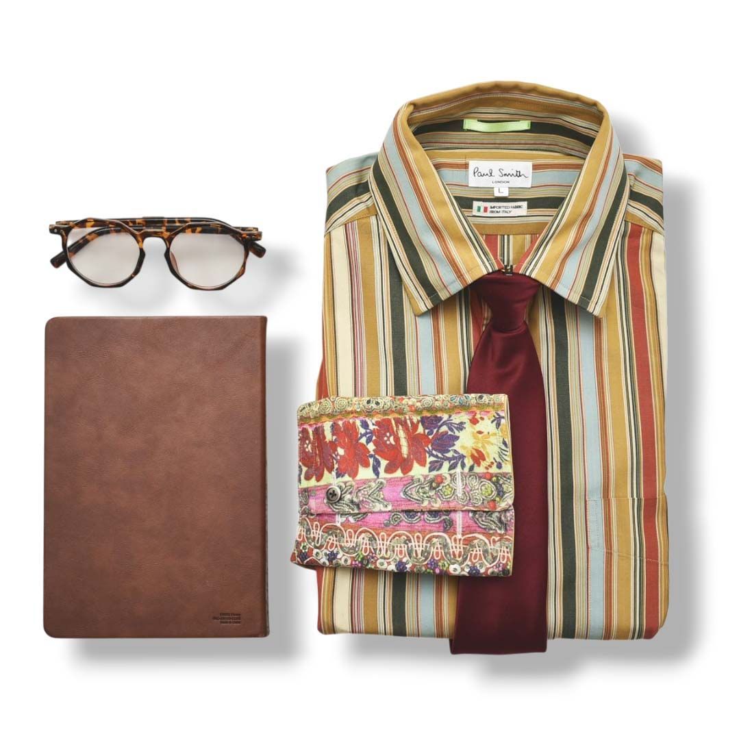 ポールスミス ロンドン Paul Smith LONDON イタリア製生地 長袖 マルチ