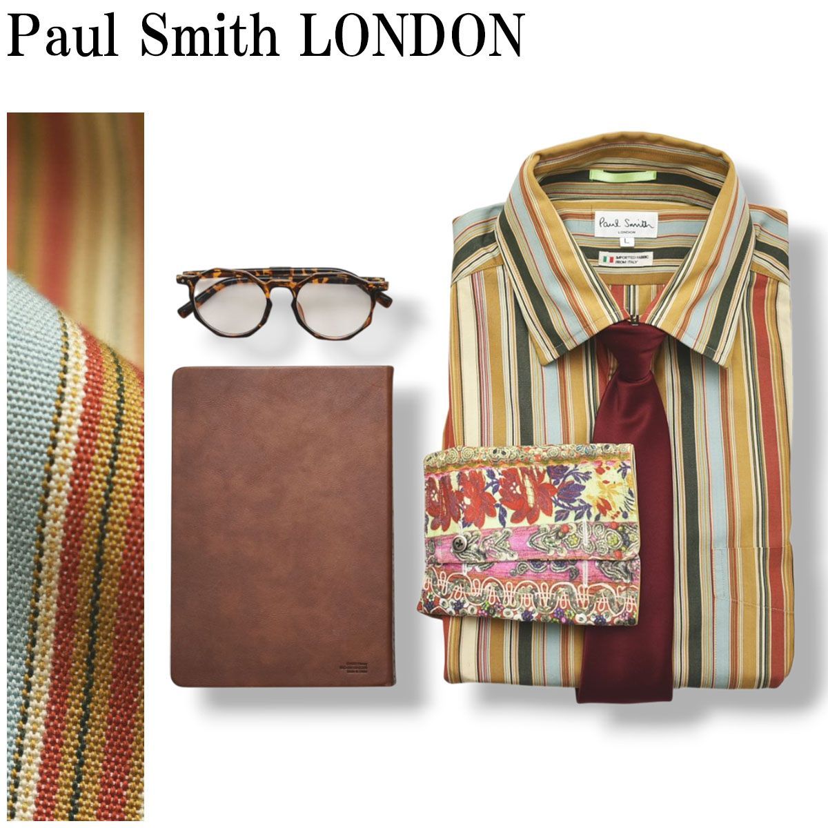 ポールスミス ロンドン Paul Smith LONDON イタリア製生地 長袖 マルチ