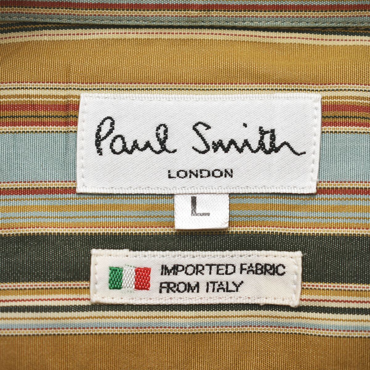 ポールスミス ロンドン Paul Smith LONDON イタリア製生地 長袖 マルチ