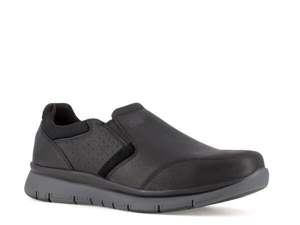 ロックポート メンズ シューズ スリッポン・ローファー Rockport Primetime Casual SlipOn Black Leather ブラック