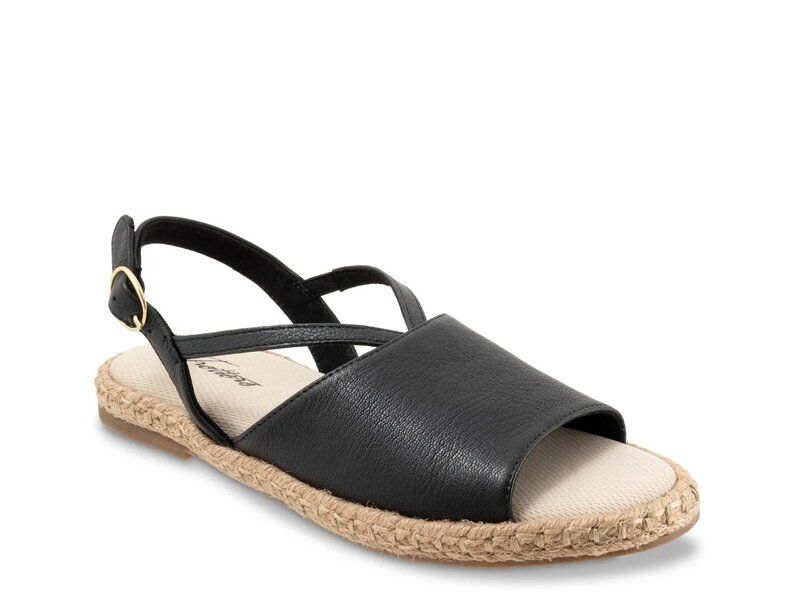 トロッターズ レディース シューズ サンダル Trotters Pepper Sandal Black Leather ブラック