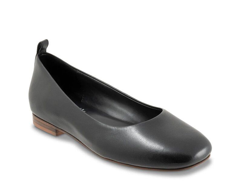 ソフトウォーク レディース シューズ パンプス Softwalkiris Ballet Flat Black Leather ブラック