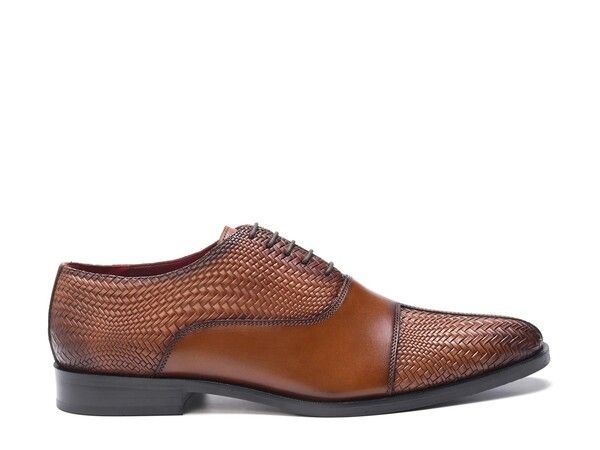 カルロスサンタナ メンズ シューズ オックスフォード キャップ Carlos by Carlos Santana Arlo Cap Toe Oxford Cognac