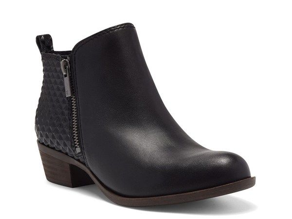 ラッキーブランド レディース シューズ ブーツ・レインブーツ Lucky Brand Basel Bootie Black Textured ブラック