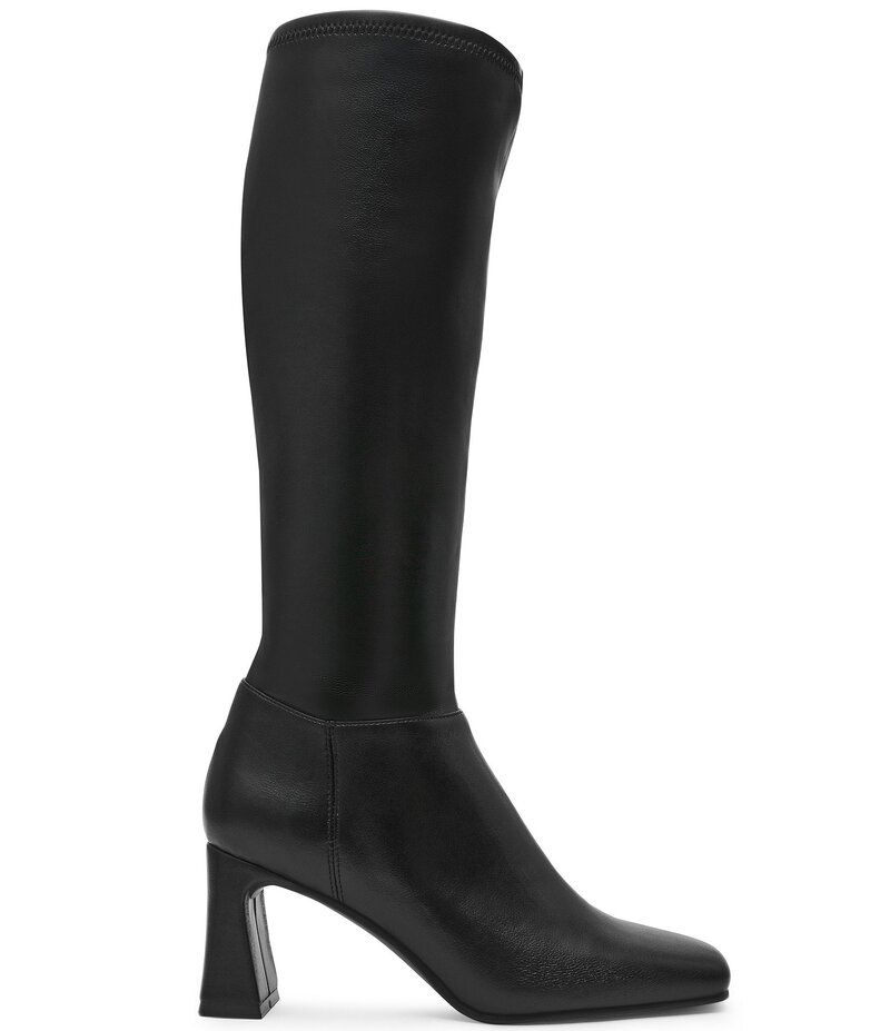 スティーブ マデン レディース シューズ ブーツ・レインブーツ トール ブーツ ヒール Steve Madden Hunny Block Heel Tall Boots Black ブラック