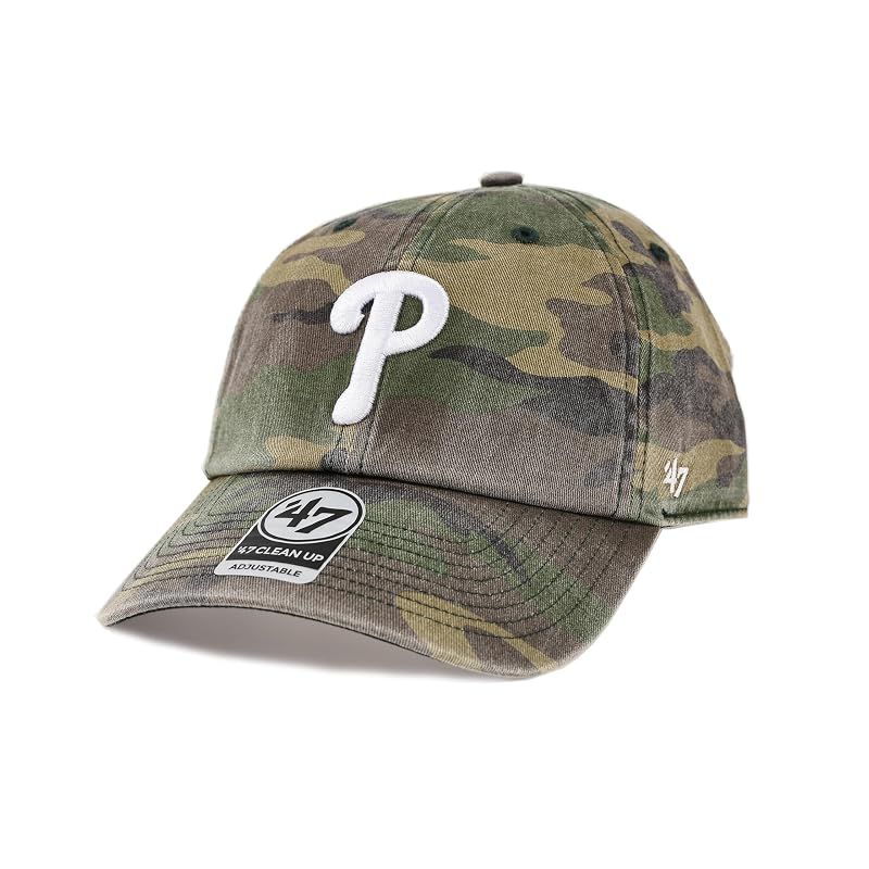 【新品】 47 Brand (フォーティーセブンブランド) キャップ 迷彩 47 CLEAN UP MLB (フィリーズ)