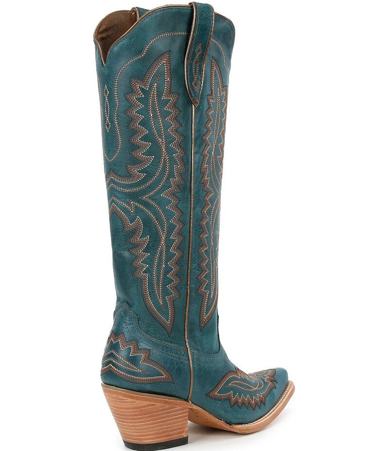 アリアト レディース シューズ ブーツ・レインブーツ トール ブーツ レザー Ariat Womens Casanova Tall Leather Western Boots Turquoise ター