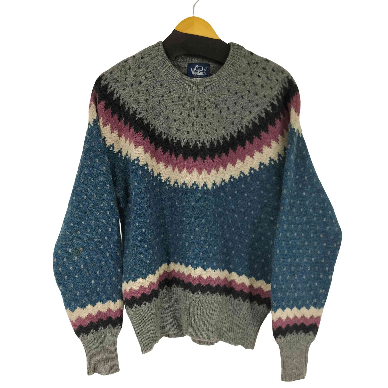 ウールリッチ WOOLRICH 80-90S ノルディック ニット メンズ JPN：M