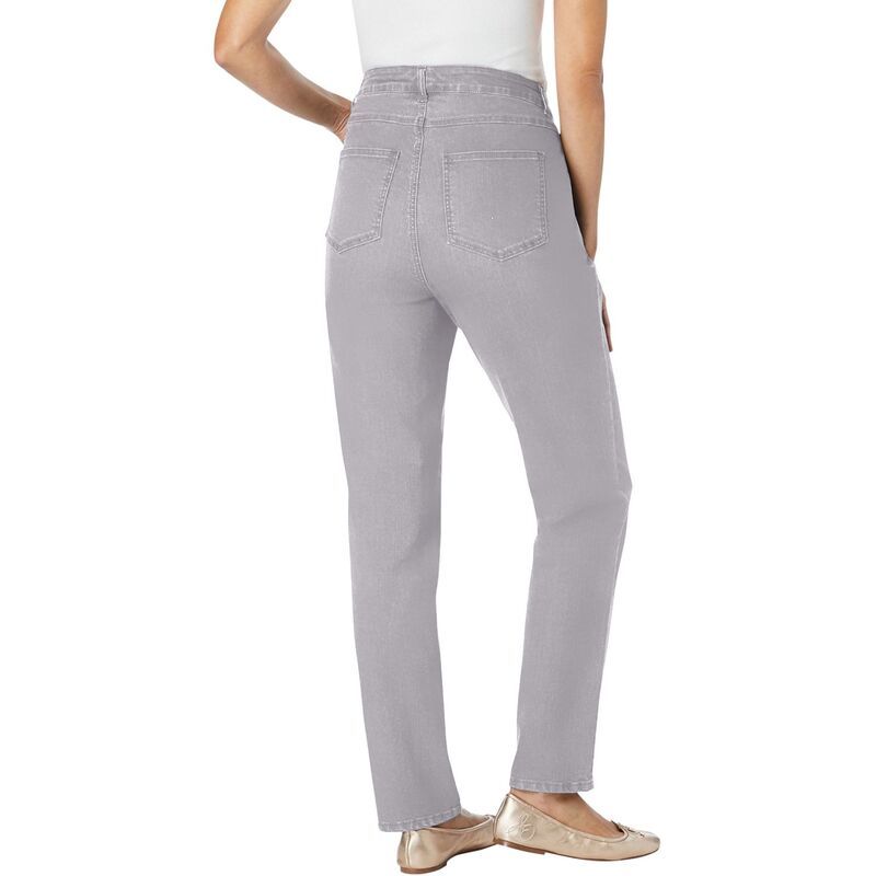 ウーマン ウィズイン レディース ボトムス デニムパンツ プラスサイズ プチ ジーンズ Woman Within Plusize Petite StraightLeg Stretch Denim Fi