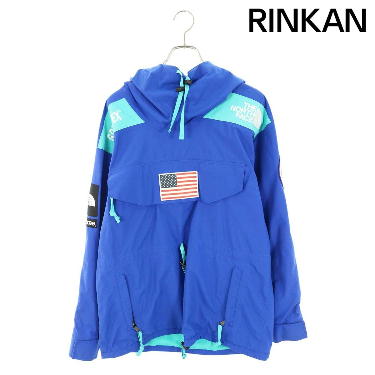 シュプリーム ×ノースフェイス THE NORTH FACE 17SS Trans Antarctica Expedition Gore-Tex Pullover アメリカンフラッグマウンテンプルオーバーブルゾン メンズ M
