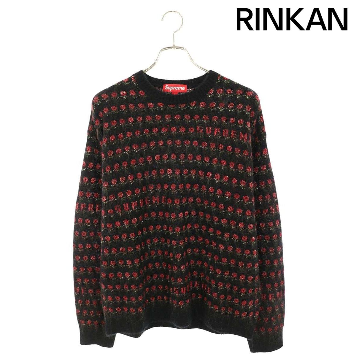 シュプリーム 25AW Flowers Metallic Sweater フラワーメタリックニット メンズ L