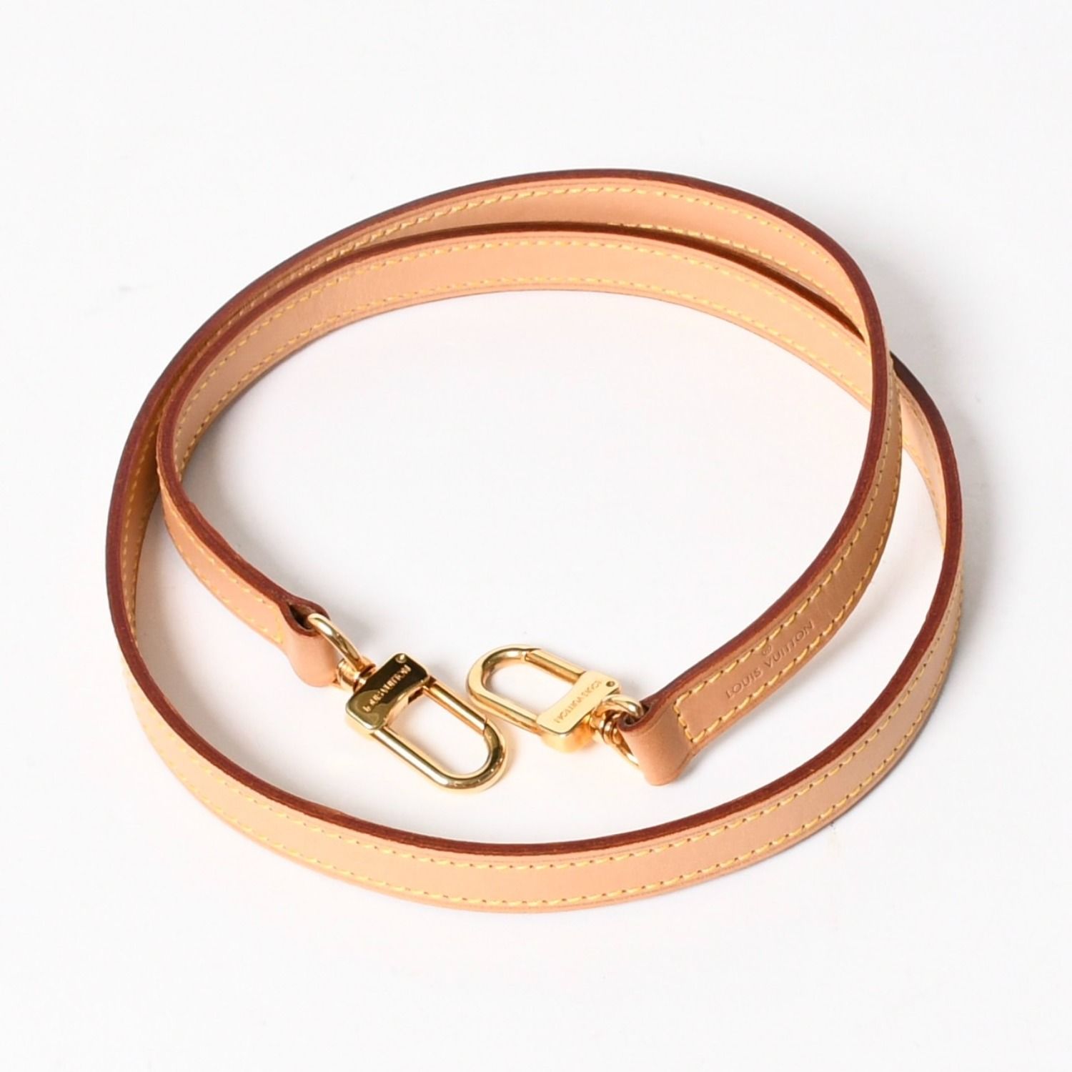 極美品 LOUIS VUITTON ルイヴィトン ショルダーストラップ LVロゴ ヌメ