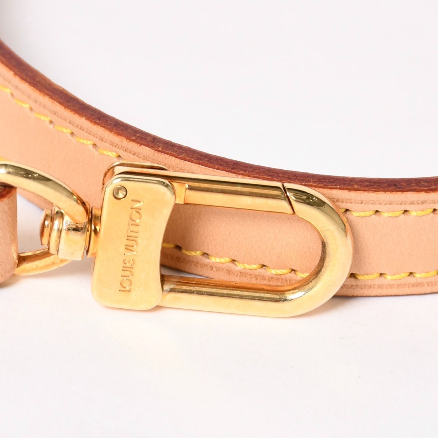 極美品 LOUIS VUITTON ルイヴィトン ショルダーストラップ LVロゴ ヌメ