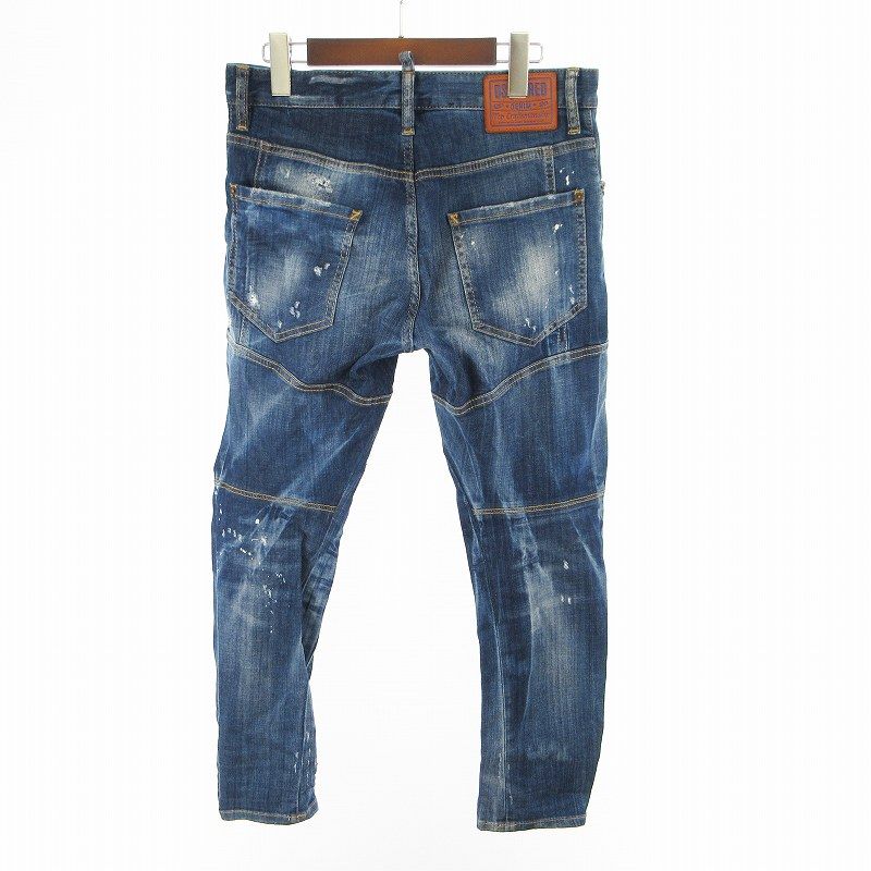 ディースクエアード DSQUARED2 44 ダメージ加工 スキニー デニムパンツ 