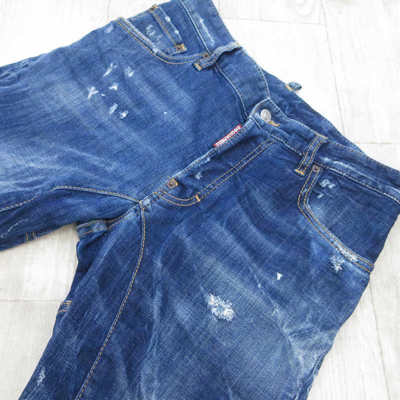 ディースクエアード DSQUARED2 44 ダメージ加工 スキニー デニムパンツ