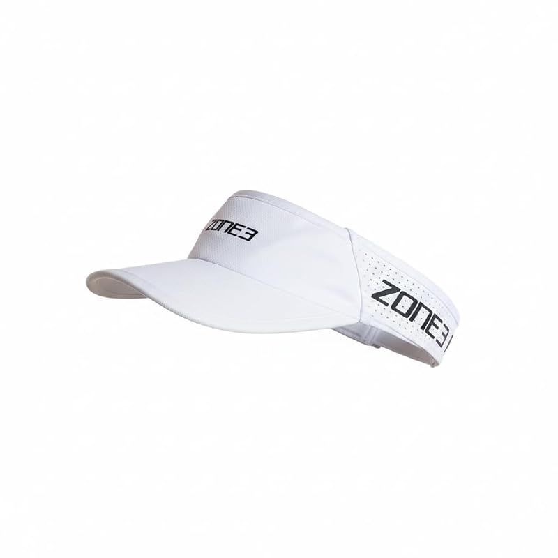 【新品】 ZONE3 ゾーンスリー サンバイザー ランキャップ Lightweight Race Visor White