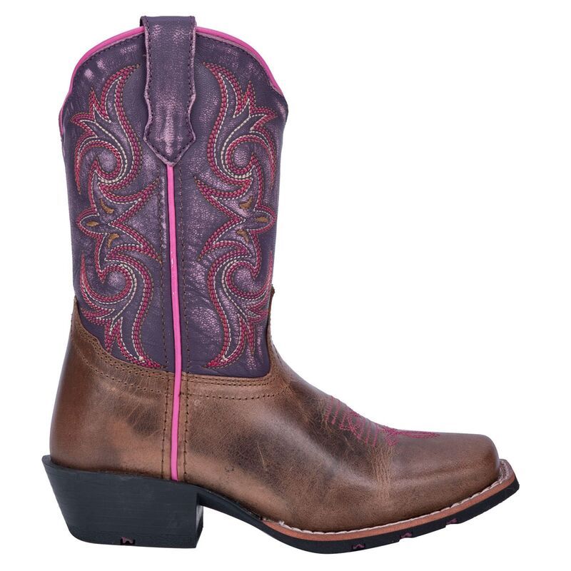 ダンポスト レディース シューズ ブーツ・レインブーツ Dan Post Majesty Girls Western Boots Brown Purple パープル